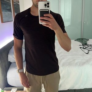 Maroon Lululemon Metal Vent Tech Shirt